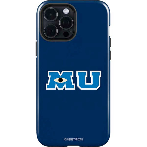Disney Monsters University MU Logo iPhone 15 Pro Max Impact Case
